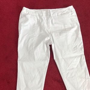 White slacks with pockets